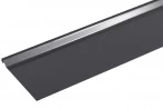 Drainet Gouttières Promos Magasin 32 Bande De Rive Astragale ALUMINIUM GRIS ARDOISE - 2M
