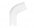 Coude Frontal (B) Extérieur Aluminium LISSE Blanc 60X80