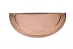 Fond Cuivre Dev 33 Emboitable Réversible Pour Gouttière Cuivre Demi-ronde Dev 33