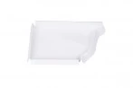 Fond Gauche Gouttière Aluminium Blanc G300