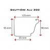 Gouttière Aluminium Gris Métal G300 - 3 Mètres 3 Gouttière Aluminium Gris Métal G300 - 3 Mètres – Image 3